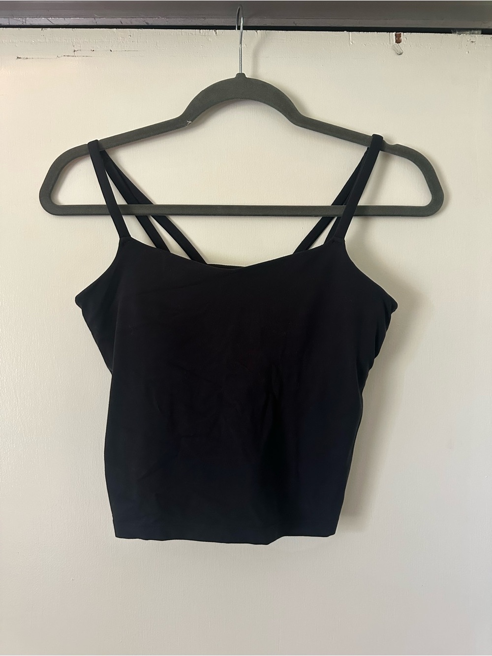 all in motion Black Double-Strap Tank Top